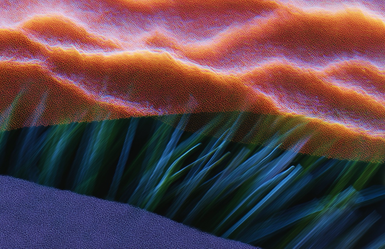 Coral background pattern representing compounding interconnected systems