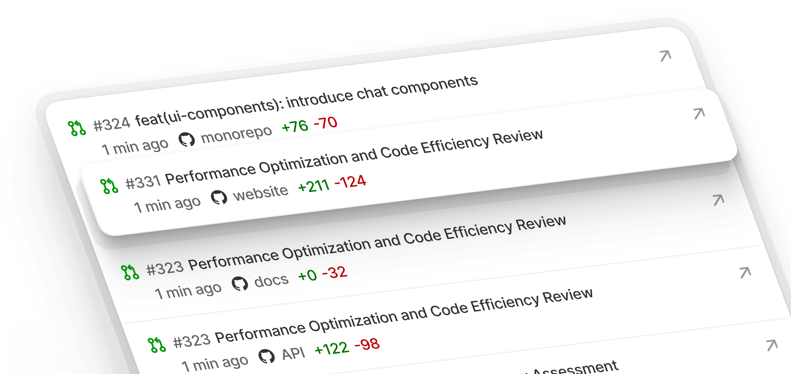 Tembo multi-repo view showing GitHub integration and automated pull requests