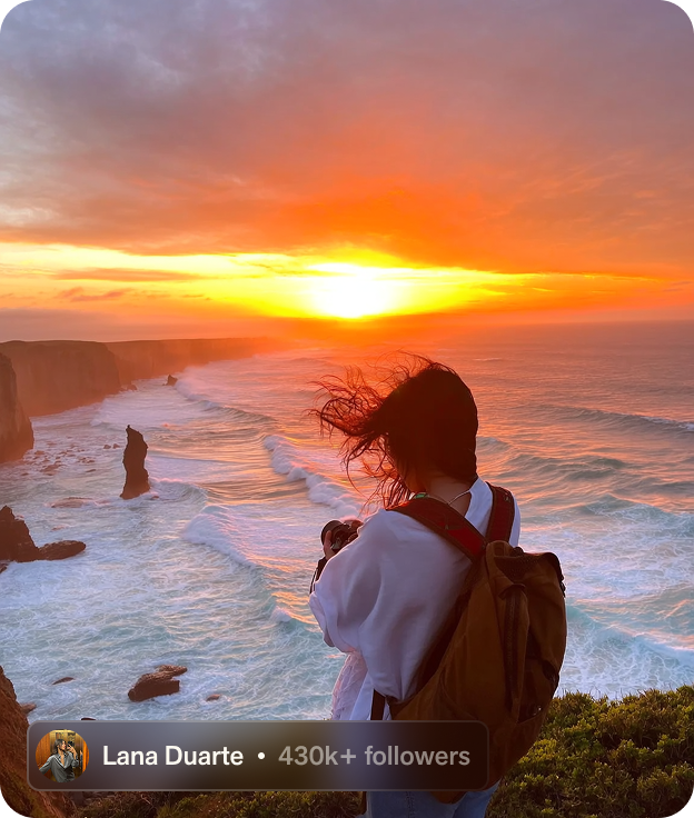 Travel creator Lana Duarte thriving on Fanvue